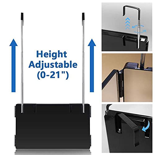 Hieey 3 Way Mirror For Hair Cutting,360 Trifold Mirror With Height Adjustable Telescoping Hooks,And 5X Magnification Mirror,For Makeup, Hair Styling #TOP4