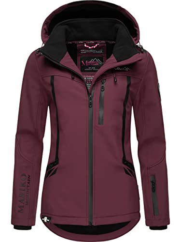 MARIKOO Damen Softshelljacke wasserdichte Funktionsjacke mit Abnehmbarer...