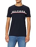 Tommy Hilfiger Herren Corp Stripe Tee T-Shirt, Wüstenhimmel, M