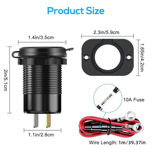 Chargeur voiture 30W résout la panne de batterie avec 4 ports double USB Type-C et indicateur LED - 7