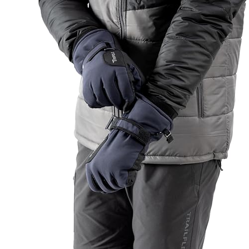 Image of Tripole SummitGrip Winter Gloves for Snow & Trekking | Water Repellent | Comfort -10C | Polar Fleece Lining | Men & Women