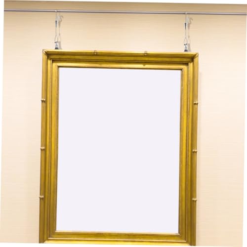 Image of LIFKOME 2pcs Stainless Steel Wire Rope Hooks Easy Install Picture Hanging Hardware Kit for Gallery Wall
