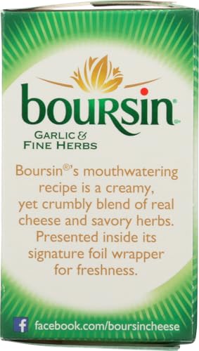 Boursin Garlic and Fine Herb Gournay Cheese, 5 Ounce -- 12 per case.