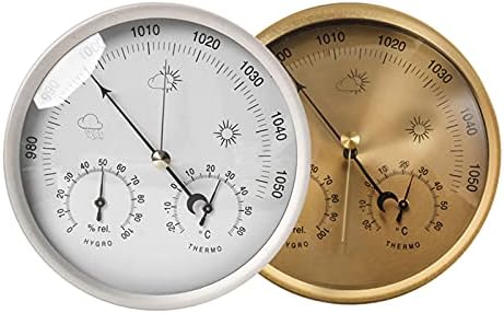 Hygrometer Thermometer,3 in 1 Dial Barometer Thermometer,Weather Station Pressure,Temperature ?Humidity Measurement,Multifunctional Barometer Instrument air Weather Suspension Embedded