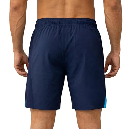 Image of NEVER LOSE Stylish Shorts for Men with Dual Color Design & Side Cut, Gym Shorts Men Workout, Running Shorts, Comfortable Sports Bermuda Shorts