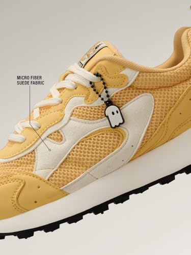 Image of The Souled Store Trailz: Men and Boys Low Top Sneakers Modern Retro Runner Breathable Mesh and Microfiber Suede Cushioned Insole Lugged Outsole Lace Up