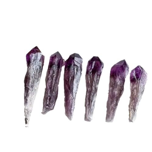 Natural Uruguayan Amethyst Wand, Raw Amethyst Skeletal Crystal Sp...