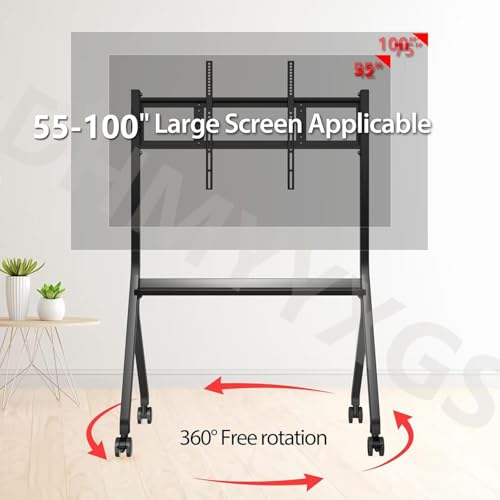 Soporte móvil ajustable para TV y pizarras 42-75 pulgadas miniatura 5