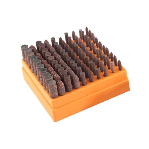 100Pcs Rubber Grinding Heads Pointed Grinding Head Buffing Sponge Grinding Head Rotary Tool Rubber Polishing Bit