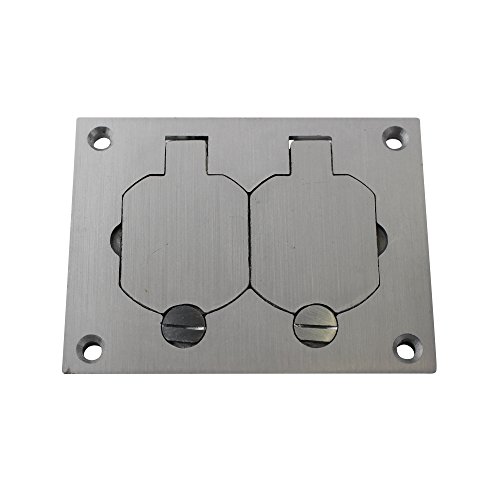 Wiremold 828R-TCAL Alum Duplex RECPT Plate, White
