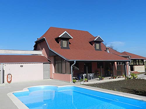 Gartenwelt Riegelsberger Premium Bitumenschindeln 3 m² Rot mit Glasvlieseinlage Dachschindeln Schindeln Biberschwanz 21… – Bild 3