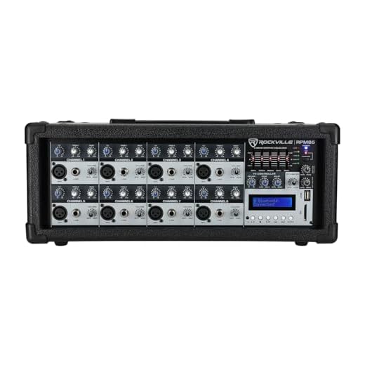 Rockville RPM85 Powered 8 Channel Mixer