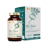 Nature Basics® BIO Maca zertifiziert & nachhaltig im Glas | 180 vegane Kapseln | 3000mg Maca Pulver & 12mg natürliches Vitamin C aus Acerola pro Tagesdosis | rein, frei von Zusatzstoffen & CO2-neutral