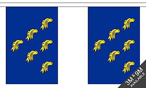 Flagtex Sussex Fabric Bunting – 3m with 10 Flags – Premium Indoor & Outdoor Decoration — image 1