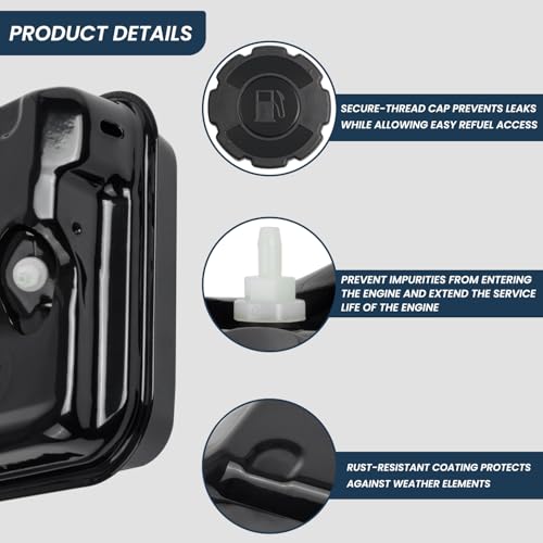 CR950 Gas Fuel Tank Compatible with CR750 208cc 163cc 5HP 6.5HP OHV Engine For Pressure Washer Water Pump, Chipper Shredder and More by Prosentuo - Image 3