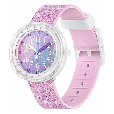 Flik Flak PEARLAXUS Unisex Kids Watch (Model: ZFCSP107), pink Cover
