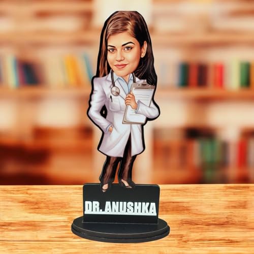 Taxton Personalized Doctor Caricature - For Male and Female, 7 In...