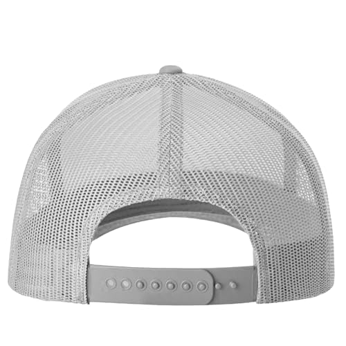 Image of TZ Promise Men Women Plain Cotton Trucker Cap with Breathable Mesh Back, Snapback Baseball Hats