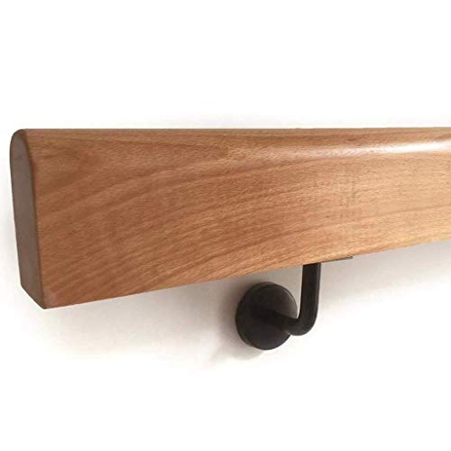 Rambarde d'escalier en pin naturel robuste à fixation murale durable - 6