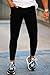 GINGTTO Vaqueros para Hombre Skinny Super Ajustado Jeans Vaqueros for Hombre Negro...