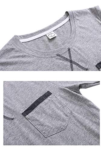 BYX SweetLeisure Big Boys Long Sleeve Plaid Pajamas Cotton Young Teens Sleepwear 10-17Years2