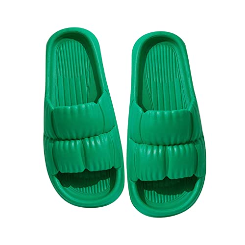 Cloud Slippers for Women and Men Home Couple Shoes Indoor Outdoor Soft Soled Pillow Slippers Super Comfy Non-Slip Bathroom Shower Slides Unisex