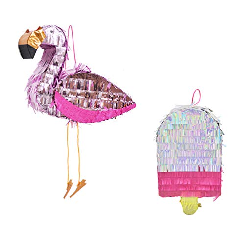 STOBOK 1Pc Pinata Flamingo Party Aluminiumfolie Carnaval Kleurrijke Game Props Snoep Festival Speelgoed Carnaval… - Image 6