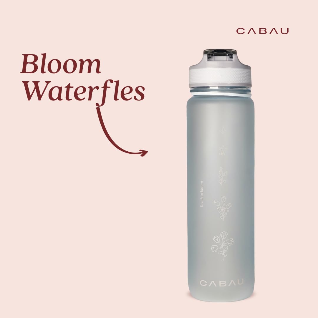 Beige Cabau Bloom - Waterfles | Olivia & Kate - Olivia & Kate