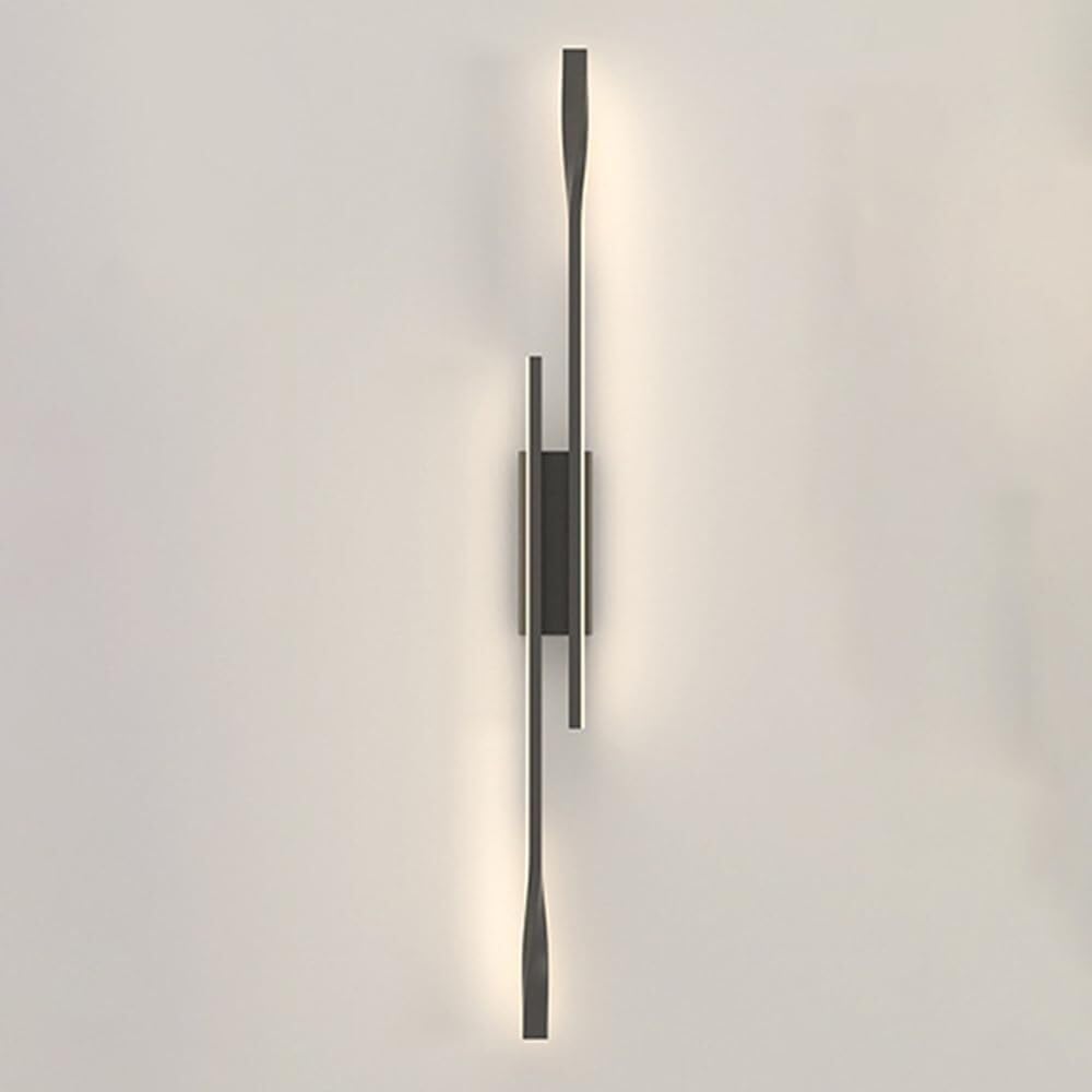 Apliques de Pared Modernos Lámpara LED de Esquina Interior Regulable con Tira de Luz Lineal Larga