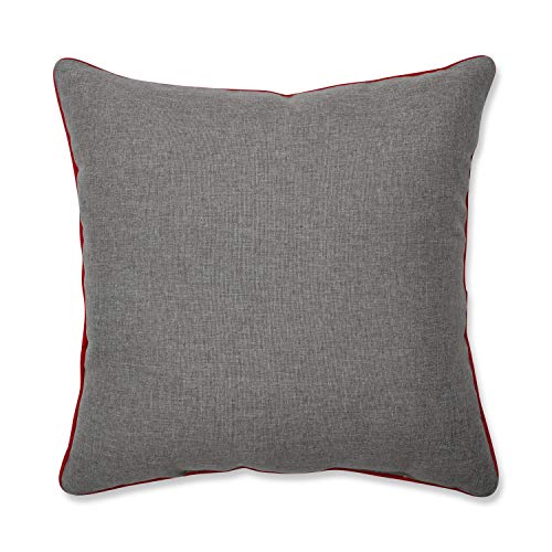 Pillow Perfect Christmas Scene Throw Pillow, 16.5" X 16.5", Grey #TOP1