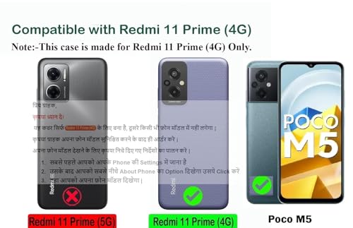Image of COVERBLACK Rubber Back Cover for Mi Redmi 11Prime 4G - Transparent