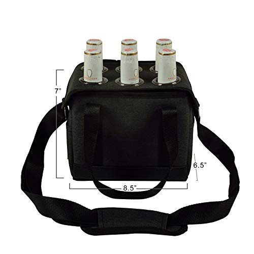 Picnic at Ascot Personalized Monogrammed Insulated Six Bottle Beer Caddy with Opener