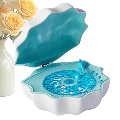 Shell Speaker Retro - Audio in stile vintage altoparlante wireless conchiglie Lampada decorativa con illuminazione calda luce ondulata portatile per viaggi per la serata per le feste in