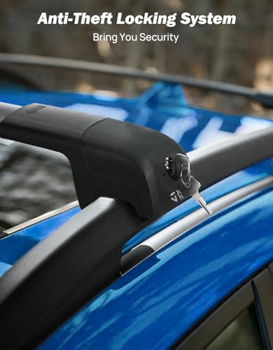 Image of JOYTUTUS Lockable Car Roof Rack Cross Bars Only Compatible with Toyota RAV4 Adventure /TRD Off-Road 2019-2025, Aluminum Anti-Rust Cross Bars for Rooftop Cargo Carrier Luggage Kayak Canoe Bike