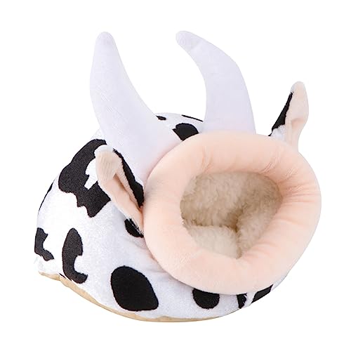 ハムスターベッド 実用的で愛らしいペットハウス 小さい隠れ家 モルモット用 小動物用ベッド 暖かい巣 pp綿 コットン素材 洗える ペット用品 家庭用 冬向け