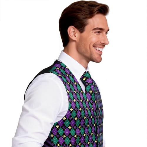 Image of Barry.Wang Men's Suit Vest Formal /Leisure Paisley Jacquard Silk Tie Pocket Square Waistcoat Set Wedding 5PCS