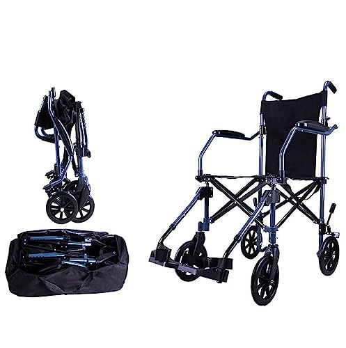 Silla de ruedas ligera plegable de aluminio Silla de ruedas...