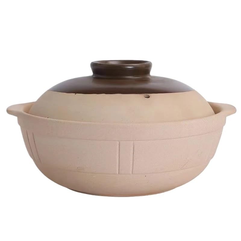 YATINGZHANG Cacerola Hierro Fundido Cazuela de 1L for Cocina de Inducción, arroz, Fideos, gachas, Leche, Sopa, estofado de Arcilla, Olla de Barro for cocinar Cazuela Hierro Fundido