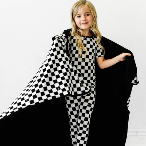 Image of Little Sleepies Cloud Blanket, 50 inch x 50 inch, Large, Cool Checks
