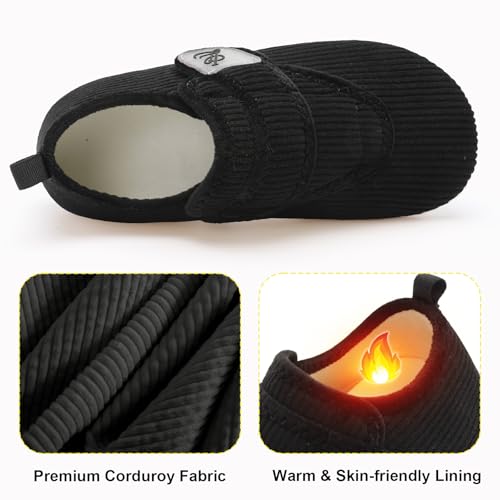 LeIsfIt Slippers for Women Men Soft House Slippers Wide Slip on House Shoes Non-slip Barefoot Slipper Socks Adjustable for Diabetic Swollen Edema Feet2