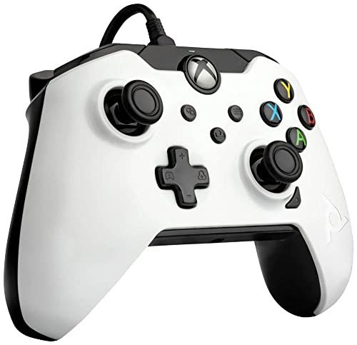 PDP Wired Game Controller - Xbox Series X|S, Xbox One, PC/Laptop Windows 10, Steam Gaming Controller - USB - Advanced Audio Controls - Dual Vibration Videogame Gamepad - Artic White