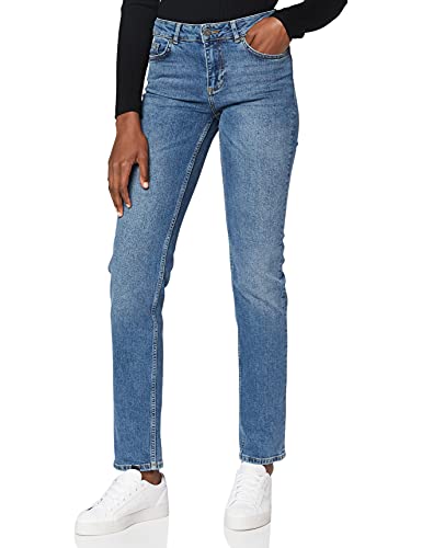 Noisy May NOS DE Damen NMJENNA NW CS059MB NOOS Straight Jeans, Blau (Medium Blue Denim Medium Blue Denim), 40/L34 (Herstellergröße: 31) Cover