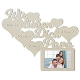 Namofactur Individuelle Papa Geschenke zum Geburtstag I Wir lieben Dich Bester Papa der Welt Bilderrahmen für 10 x 15 cm Foto Geschenkideen Geburtstagsgeschenk