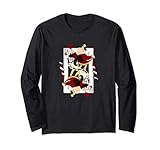 20DNAW00023A-001 Disney Alice In Wonderland Queen Of Hearts Playing Card Manga Larga