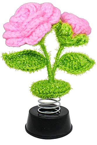 Sunflower Gifts For Women, Adorable Sunflower Decor Car Dashboard Accessories, Home Office Kitchen Bathroom Wall Desk Flower Decoration, Bottom Sticker Design (Pink Rose) #TOP13