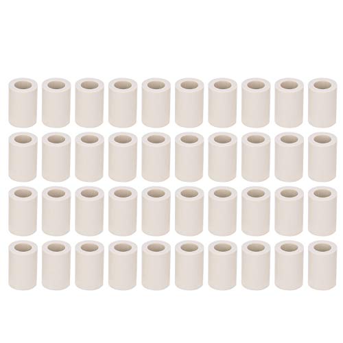 Fiber Billiard Cue Ferrules for Pool Players, 0.8in Repair Tubes, 40pcs