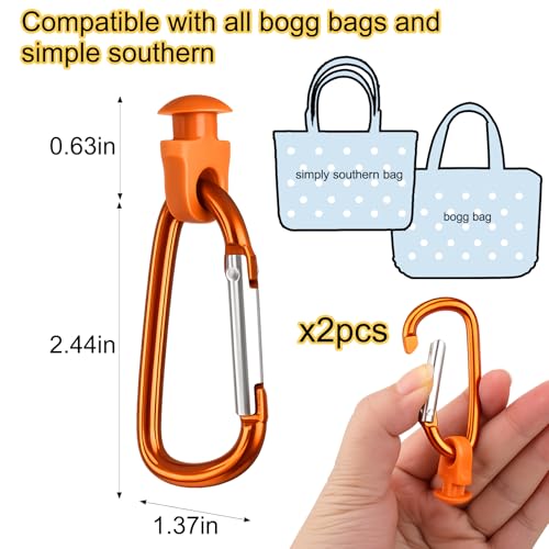 Image of Mity rain Key Holder for Bogg Bag, Accessories for Bogg Bags Original X Large, Insert Charm Carabiner Keychain for Beach Bag