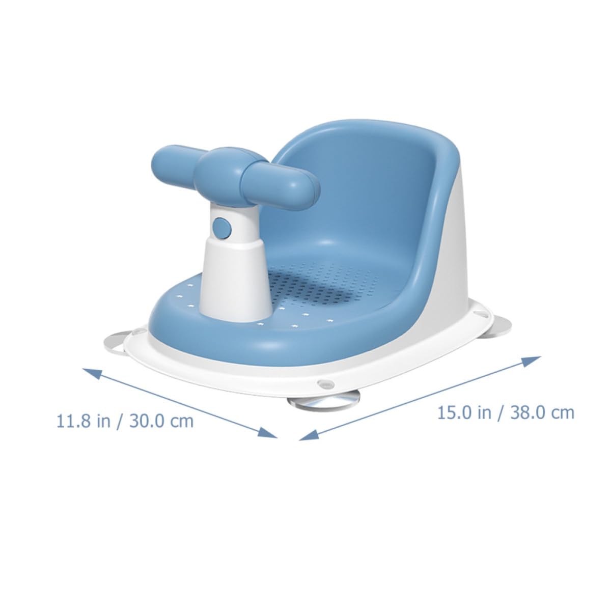 Asiento de Baño Estable de PP Azul para Bebés Recién Nacidos