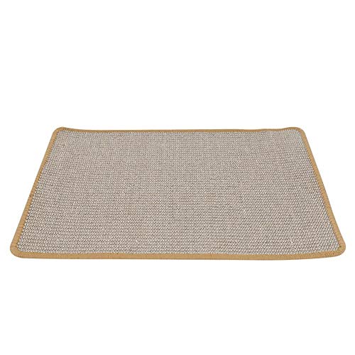 Cat Scratcher, Tapete de Sisal Brinquedo para Arranhar Gato, para Cães Gatos(brown, large)