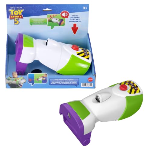 Mattel Disney and Pixar Toy Story 5 Space Ranger Laser Gauntlet Buzz Lightyear Roleplay Item with Lights Vibrations 35+ Sounds and Phrases
